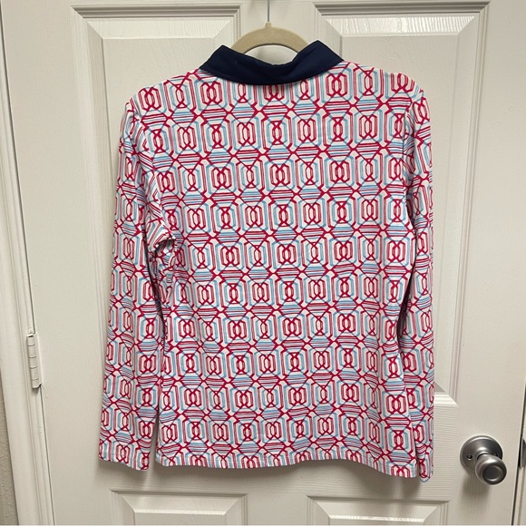 J. McLaughlin Geometric Pattern Longsleeve Top - Picture 10 of 10
